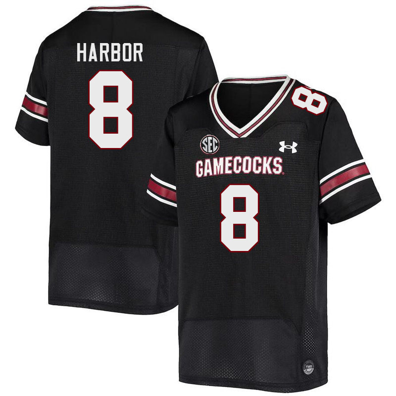 Men #8 Nyck Harbor South Carolina Gamecocks 2023 College Football Jerseys Stitched-Black